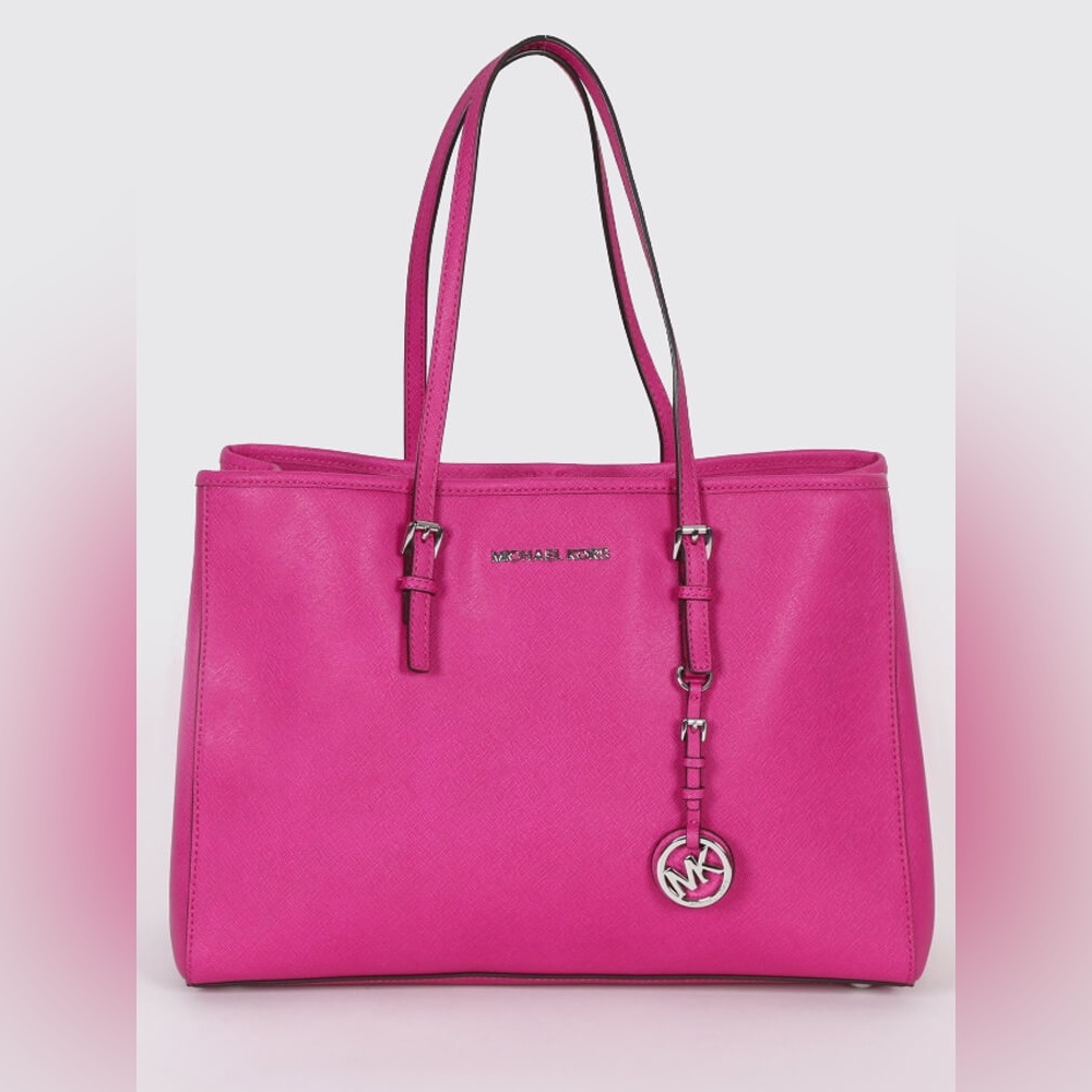 Michael Kors Pink Saffiano Leather Tote color no longer made, in great condition